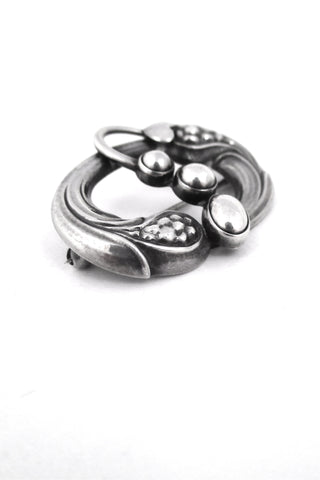 Georg Jensen Denmark vintage silver early brooch 77