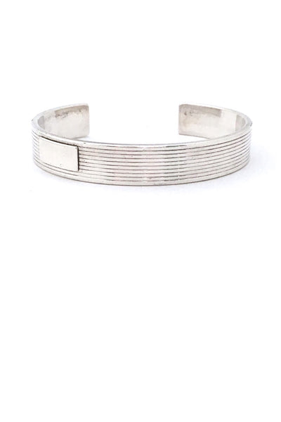 Gucci Italy vintage heavy sterling silver cuff bracelet for men