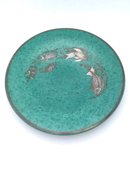 Gustavsberg Sweden large vintage ceramic Argenta charger dish by Wilhelm Kage