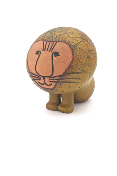 Lisa Larson for Gustavsberg Sweden vintage ceramic mid century modern Lion sculpture 1960s