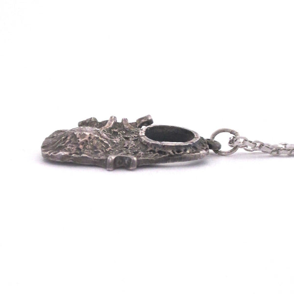 Guy Vidal little fish pewter pendant necklace