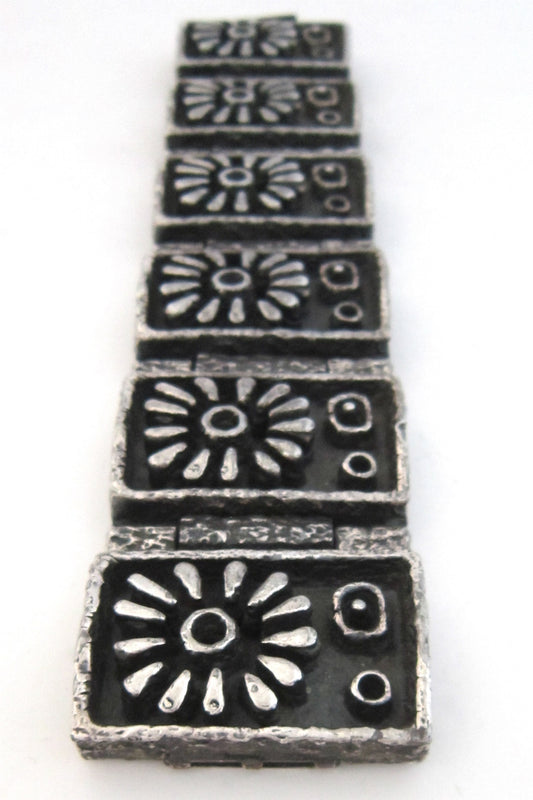 Guy Vidal Canadian Modernist massive pewter bracelet