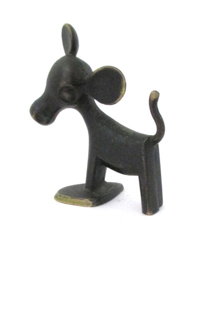 Hagenauer Austria vintage bronze small calf cow sculpture figurine