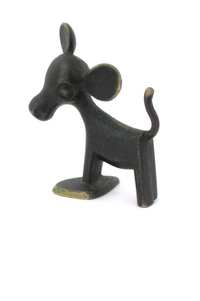 Hagenauer Austria vintage bronze small calf cow sculpture figurine