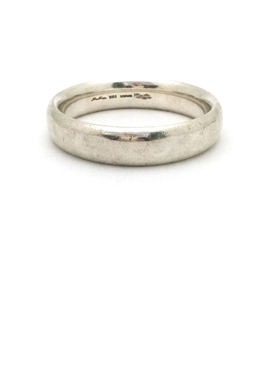 Hans Hansen Denmark heavy silver vintage bangle bracelet Scandinavian Modern jewelry design