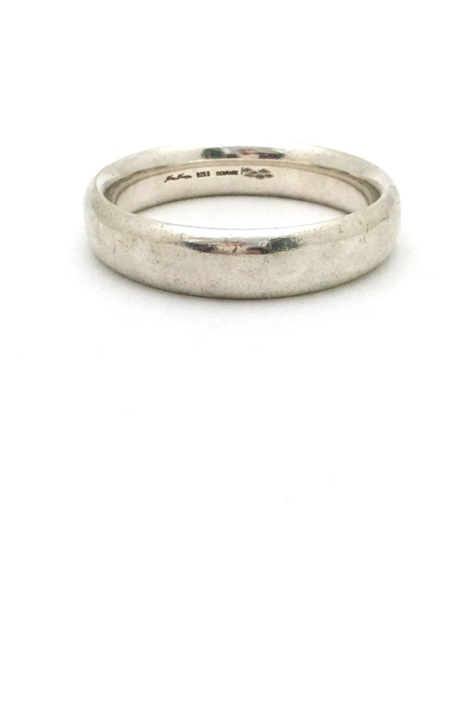 Hans Hansen Denmark heavy silver vintage bangle bracelet Scandinavian Modern jewelry design