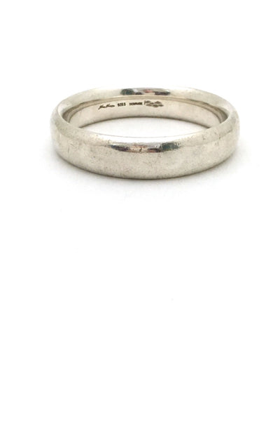 Hans Hansen Denmark heavy silver vintage bangle bracelet Scandinavian Modern jewelry design