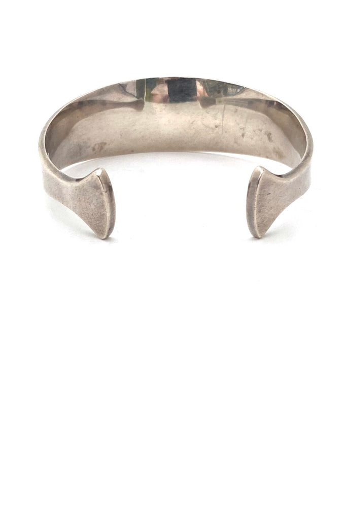 Hans Hansen flared silver cuff bracelet