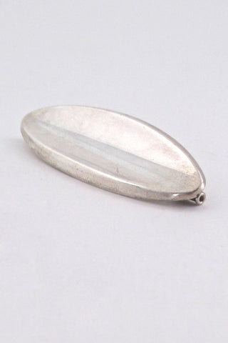 Hans Hansen Denmark vintage Scandinavian Modern silver brooch 111 Nordic design 