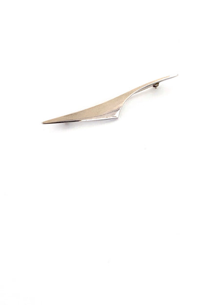 Henry Steig USA vintage silver brooch American Modernist jewelry design