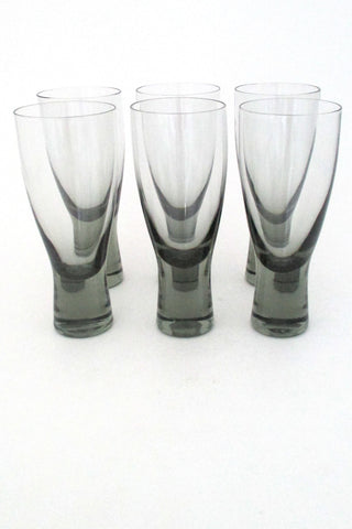 Holmegaard Denmark vintage modernist set of Per Lutken Canada glasses