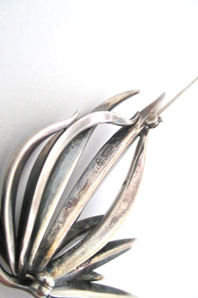 Anton Michelsen large 'grass' brooch - Gertrud Engel
