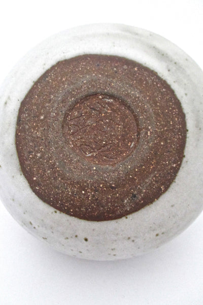 Tessa Kidick stoneware vase with applied raised dots