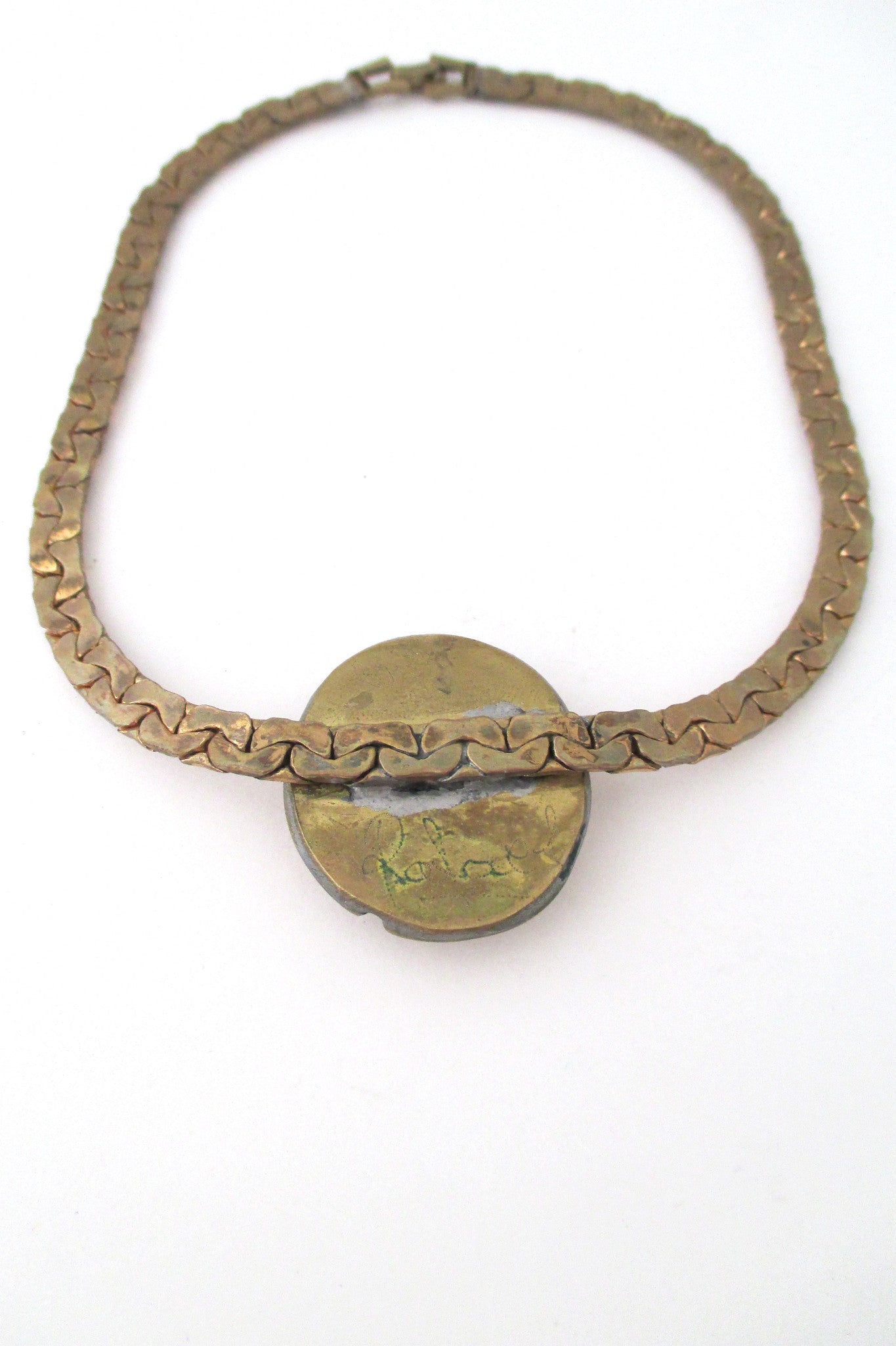 Rafael amber glass choker