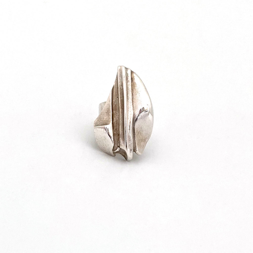 Lapponia large silver ring ~ Bjorn Weckstrom – Samantha Howard Vintage