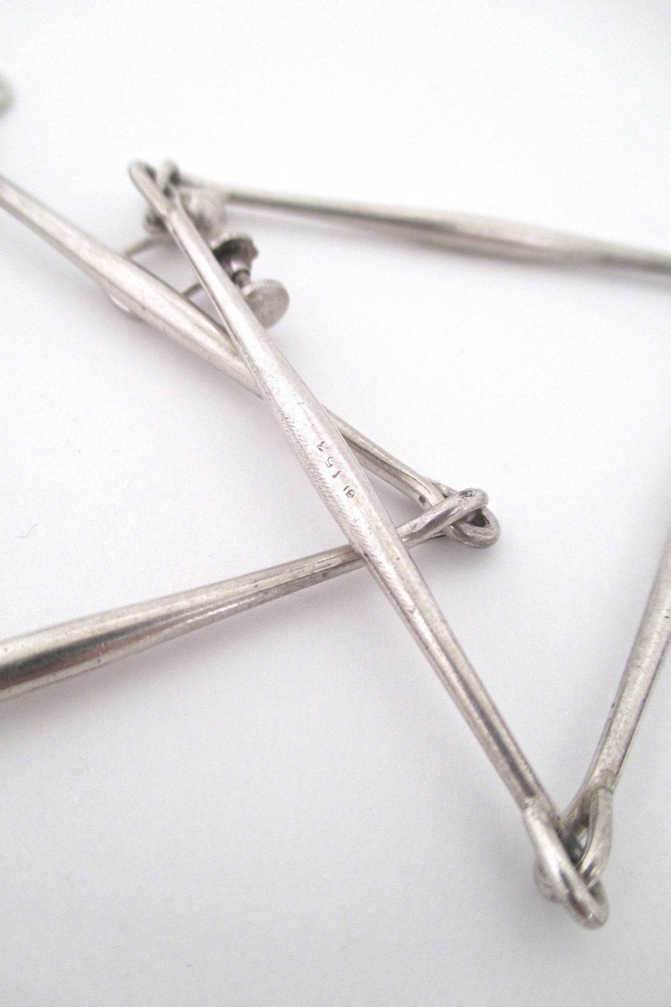 Georg Jensen statement earrings by Astrid Fog - rare