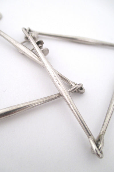 Georg Jensen statement earrings by Astrid Fog - rare