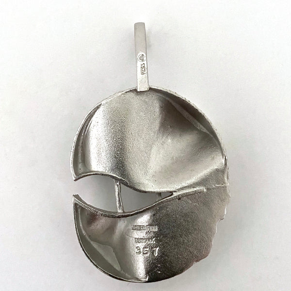 Jane & Finn large sculptural silver pendant ~ Jane Wiberg