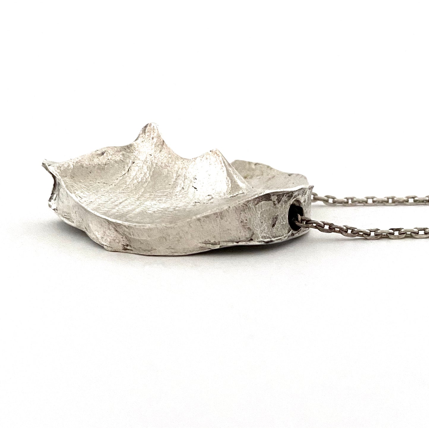 Ragnar Skalstad vintage silver extra large pendant necklace