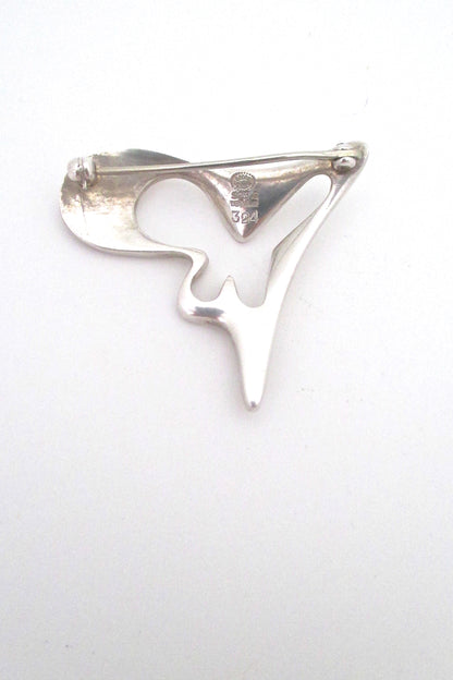 Georg Jensen silver brooch #324 - Henning Koppel