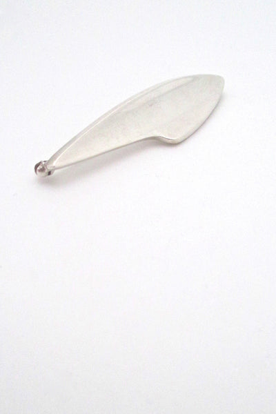 detail Bent Knudsen Bent K Denmark vintage mid century modernist silver brooch