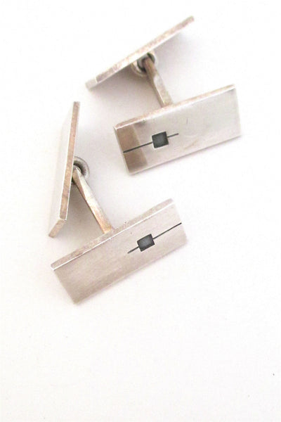 Kupittaan Kulta Finland vintage silver modernist cuff links