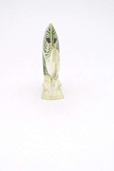 Abraham Palatnik lucite green elephant sculpture - 2 sided