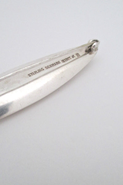 Bent Knudsen heavy silver modernist brooch
