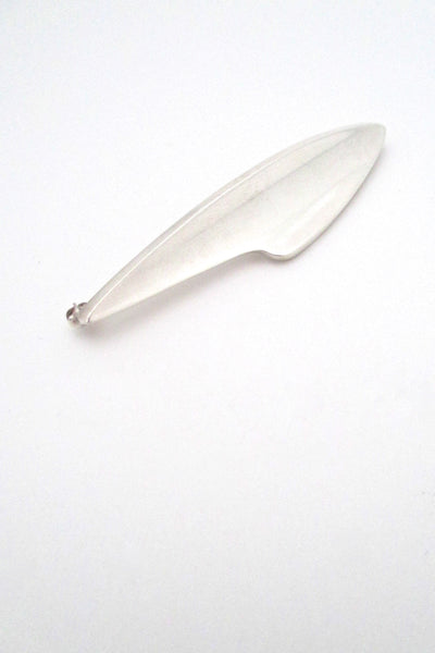 Bent Knudsen heavy silver modernist brooch