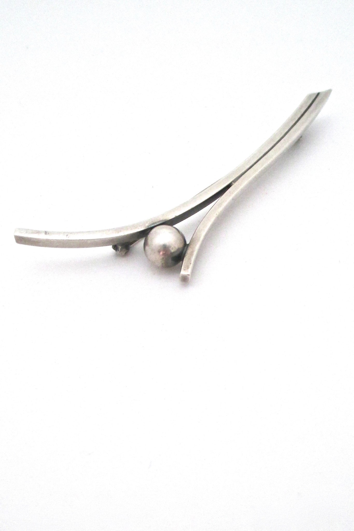 Hans Hansen Denmark vintage modernist Future series brooch by Karl Gustav Hansen 1930s