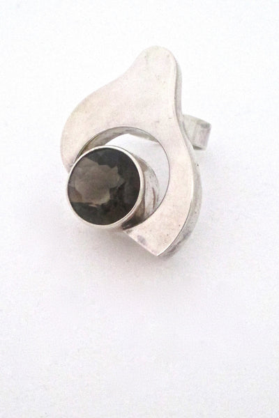 Salovaara Finland vintage modernist large ring at Samantha Howard Vintage