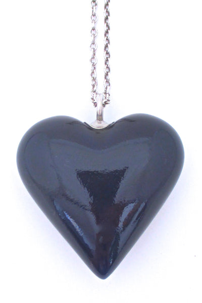 Royal Copenhagen 'big blue heart' necklace - original chain