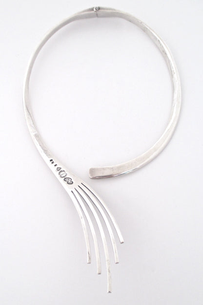 Sigi Pineda heavy silver hinged necklace