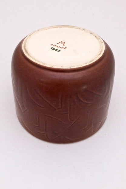 Aluminia art deco 'Solbjerg' bowl by Nils Thorsson
