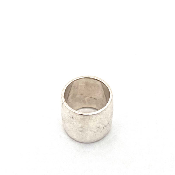 Walter Schluep extra wide silver band ring