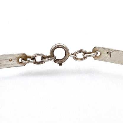 Claude Momiron France silver & pale amethyst choker ~ 1970s