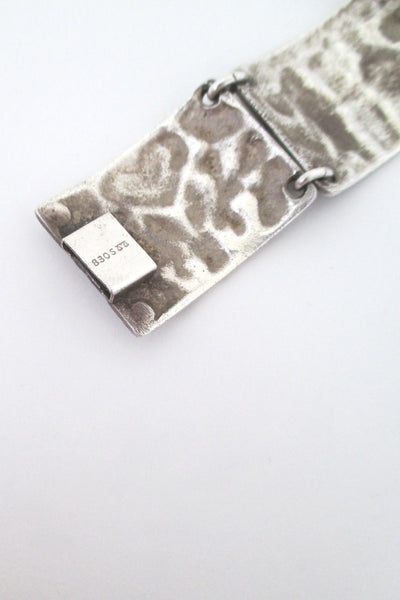 David Andersen 'Adam & Eve' panel link bracelet