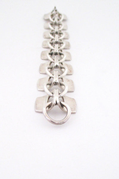 Alton heavy silver link bracelet - KE Palmberg 1972