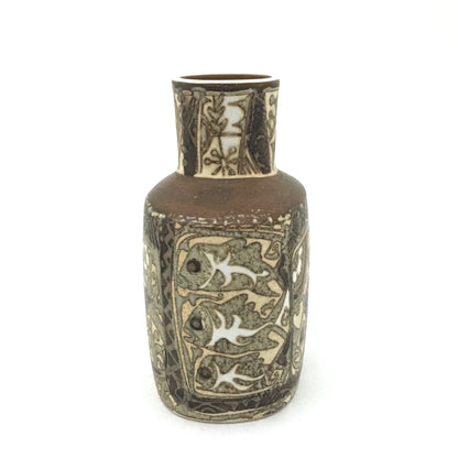 Royal Copenhagen faience 'Baca' fish vase ~ Nils Thorsson