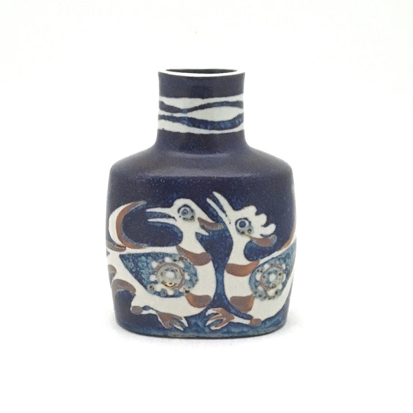 Royal Copenhagen faience 'Baca' bird vase #1 vase ~ Nils Thorsson