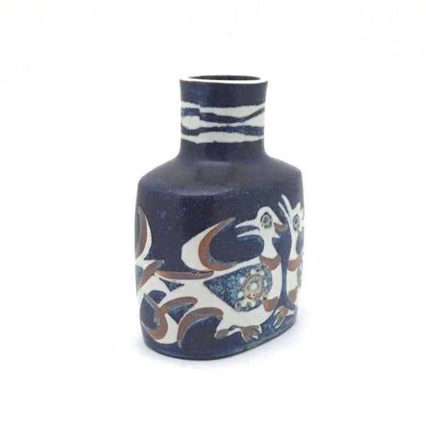 Royal Copenhagen faience 'Baca' bird vase #1 vase ~ Nils Thorsson