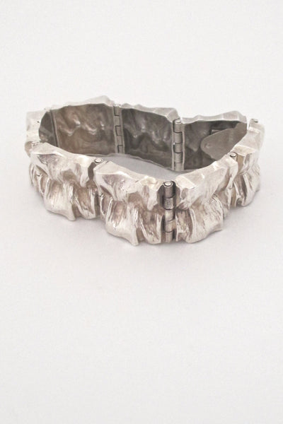Matti Hyvarinen deeply textured bracelet - 1970