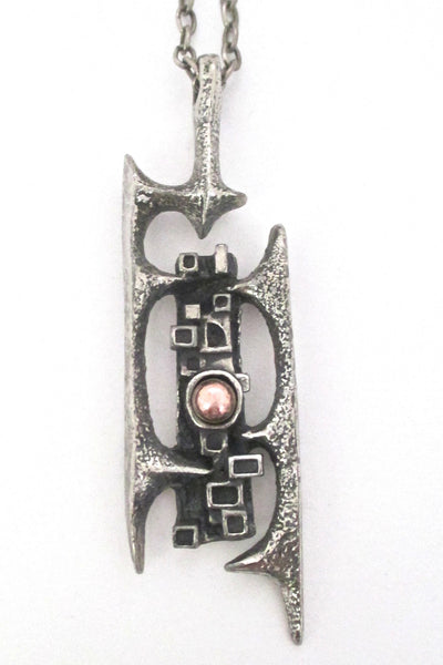 Robert Larin Canada brutalist pewter at Samantha Howard Vintage