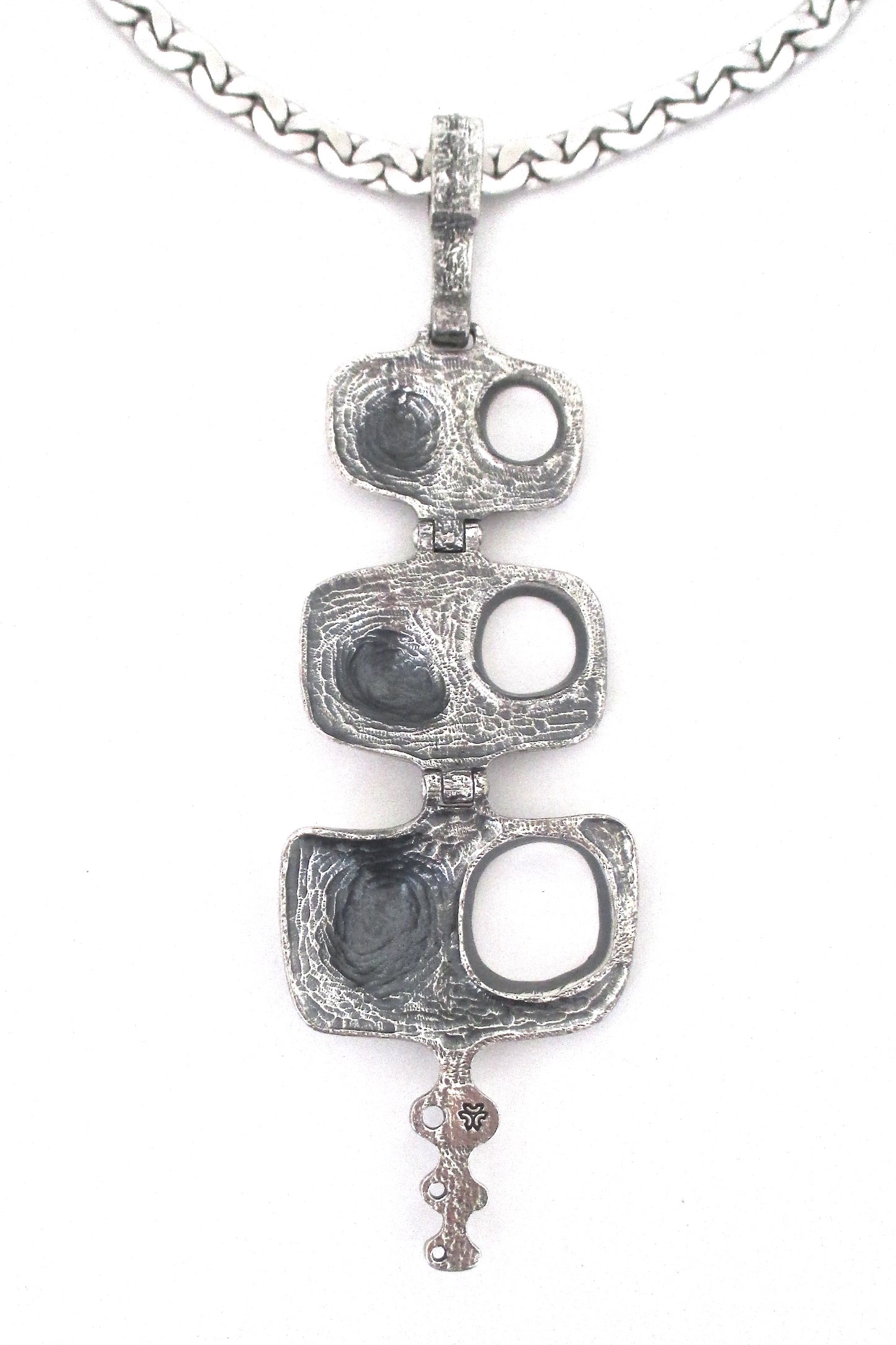 Guy Vidal extra large hinged 'volcano' choker - rare