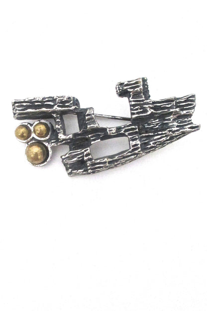 Robert Larin Canada vintage brutalist brooch at Samantha Howard Vintage