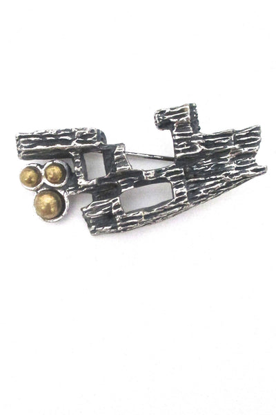 Robert Larin Canada vintage brutalist brooch at Samantha Howard Vintage
