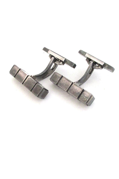 Georg Jensen Denmark vintage silver cufflinks # 64 by Henry Pilstrup