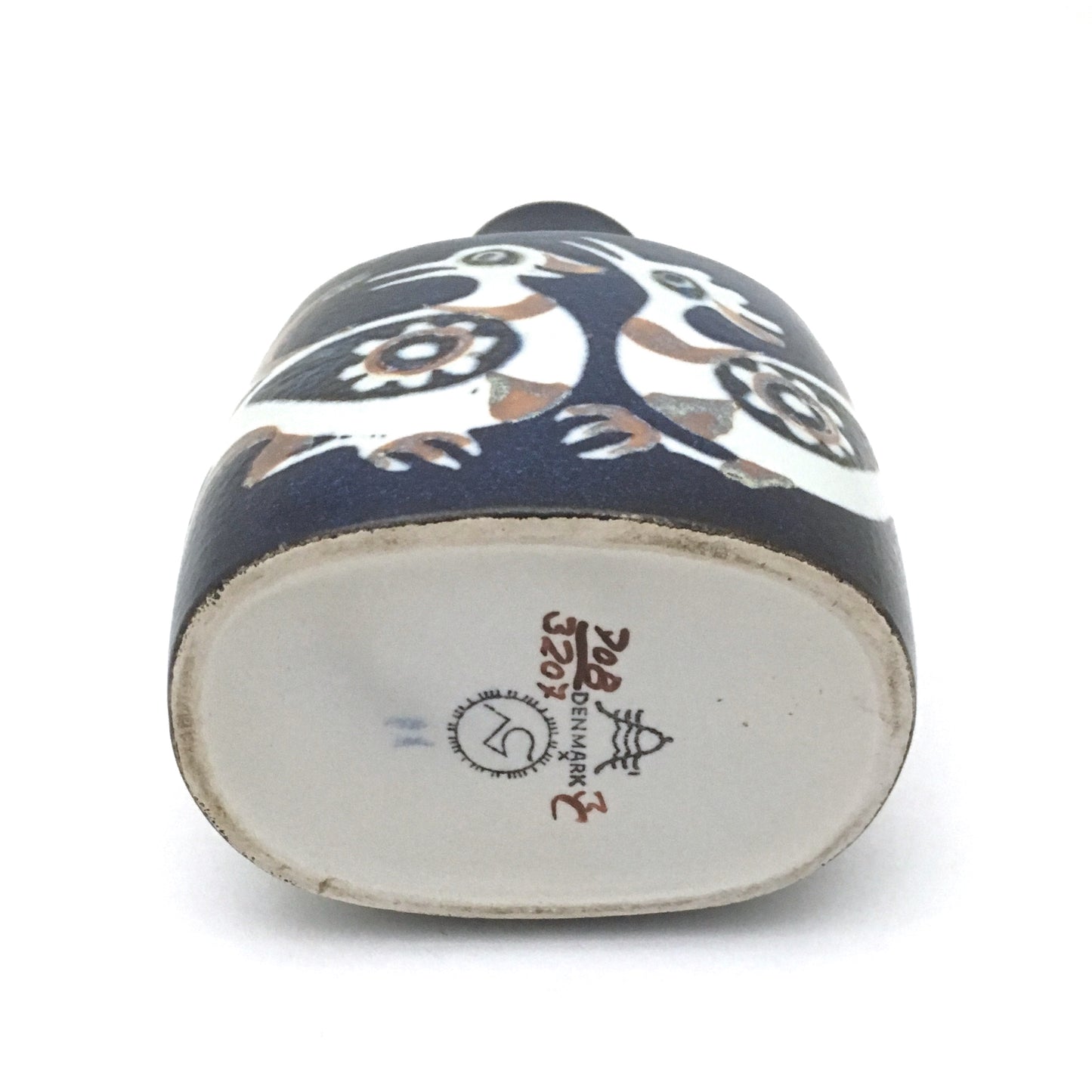 Royal Copenhagen faience 'Baca' birds vase #2 ~ Nils Thorsson