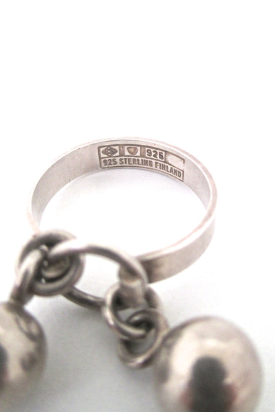 Erik Granit kinetic double sphere ring