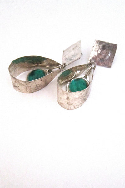 Rafael Alfandary, Canada sterling silver drop earrings